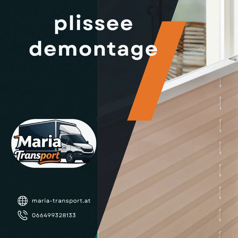 plissee demontage