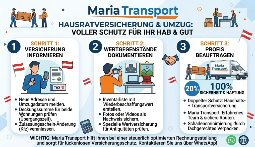 Hausratversicherung bei Umzug
