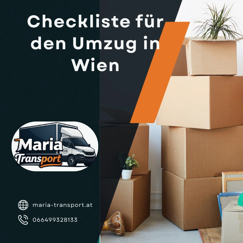Checkliste für den Umzug in Wien