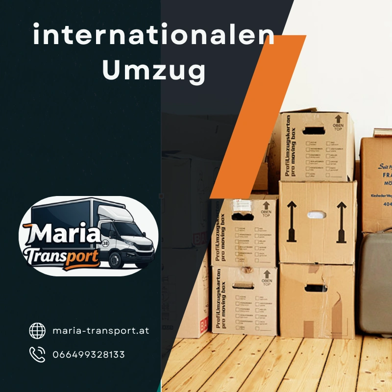 internationalen Umzug