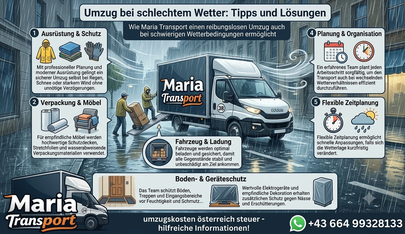 Umzug Regen Tipps