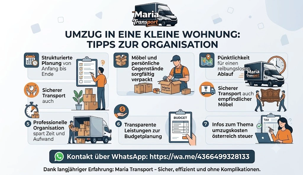 Umzug in eine kleine Wohnung